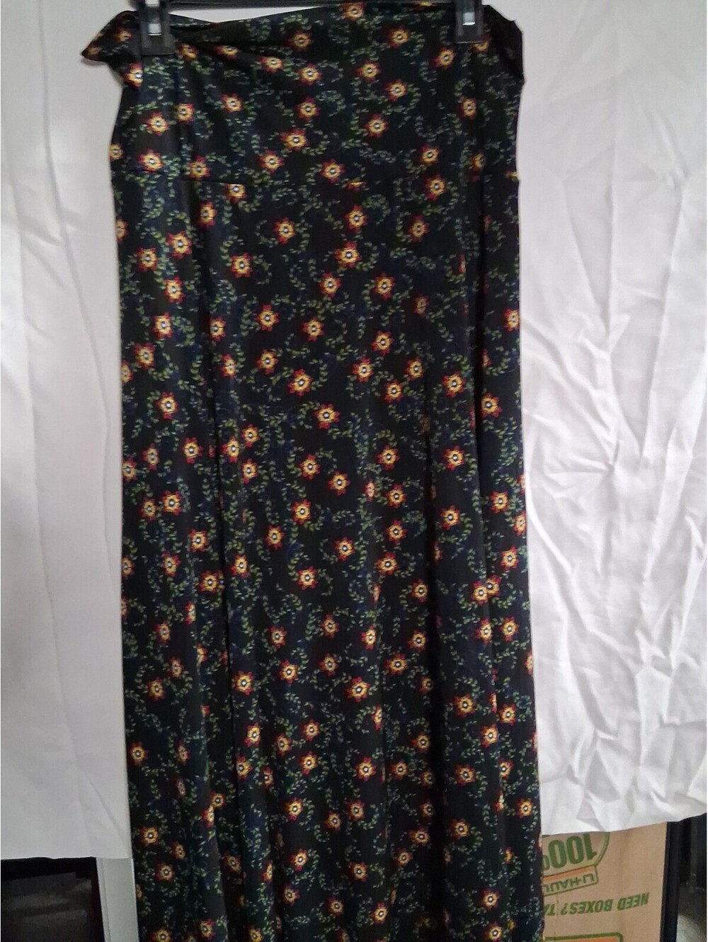 Women's LuLaRoe Maxi Skirt Peacock Medium I2